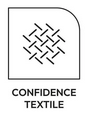 Label confidence textile